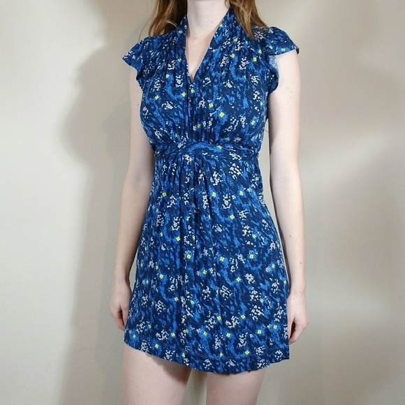 french connection blue floral dress